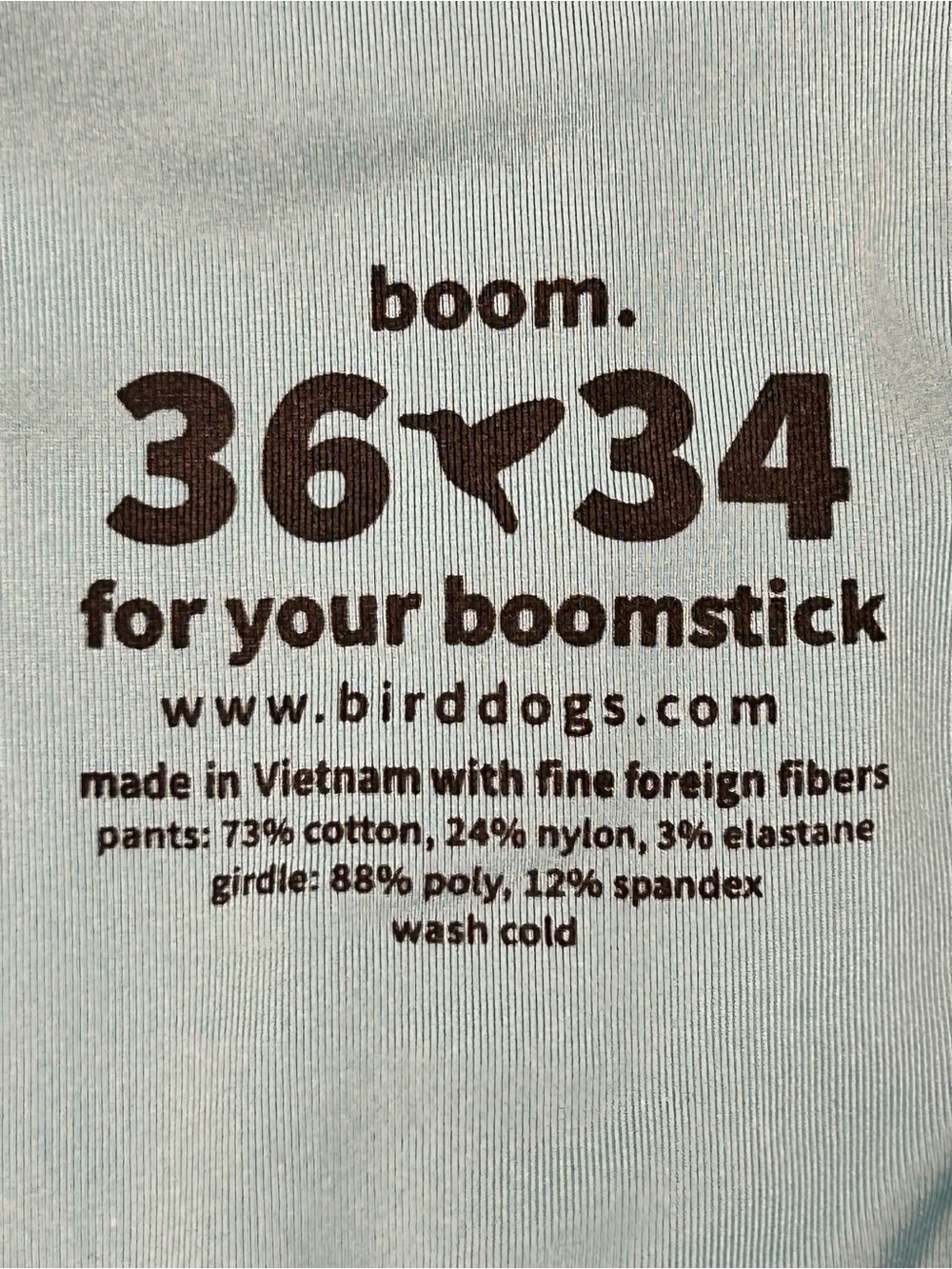 Bird Dogs Boom For Your Boomstick 36/34 Men’s Gray Pants Teal Liner Casual Slim - Picture 2 of 12